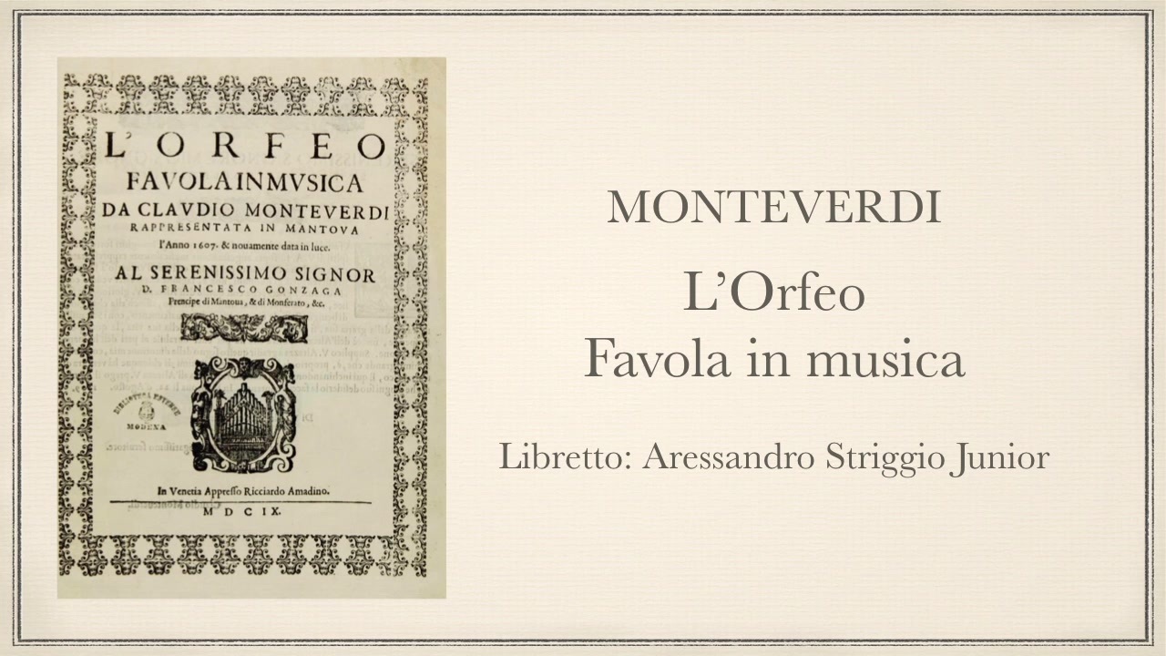 Monteverdi Lorfeo Favola In Musica 1607 01 Toccata Prologo【01