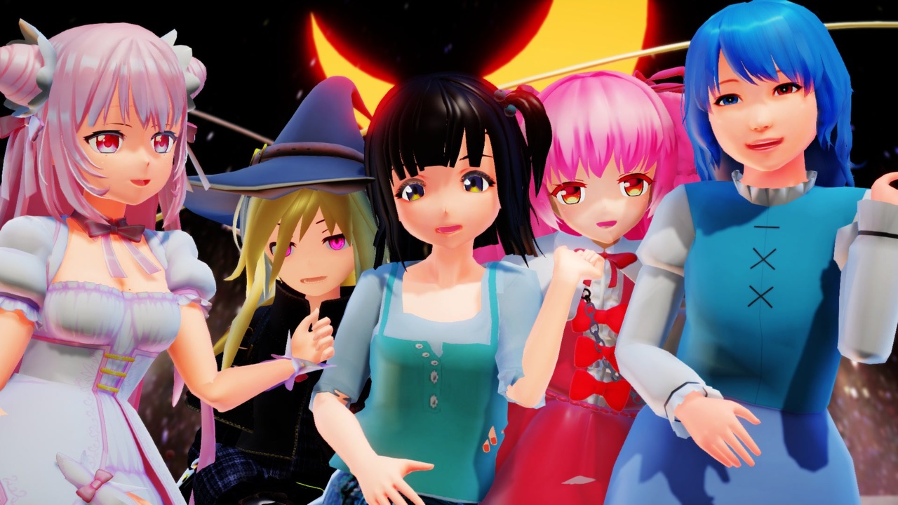 【MMD】 Mirrrrrors みぅ ニーナ 多々良小傘 クリスマスベゴニア シェルム カメラ自作 1080p60fps 【MikuMikuDance】 - ニコニコ動画