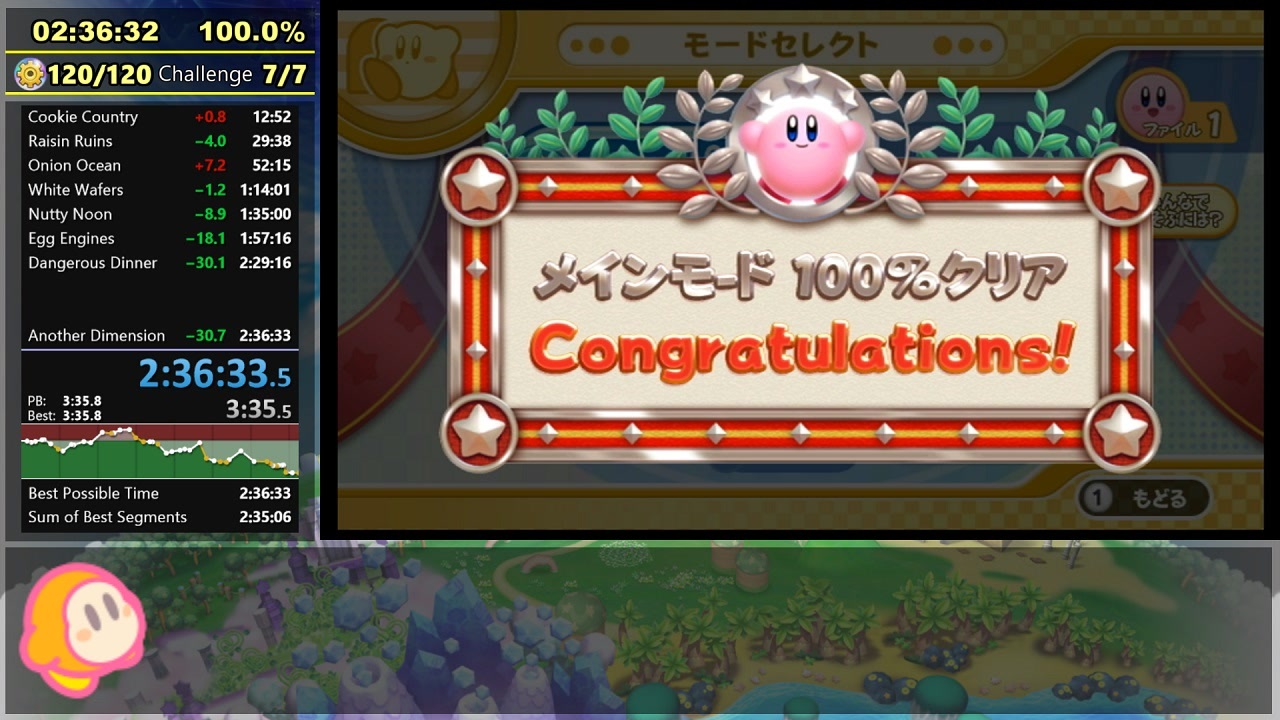 Rta 星のカービィwii 100 2 36 32 ゆっくり解説 Part7 7 ニコニコ動画