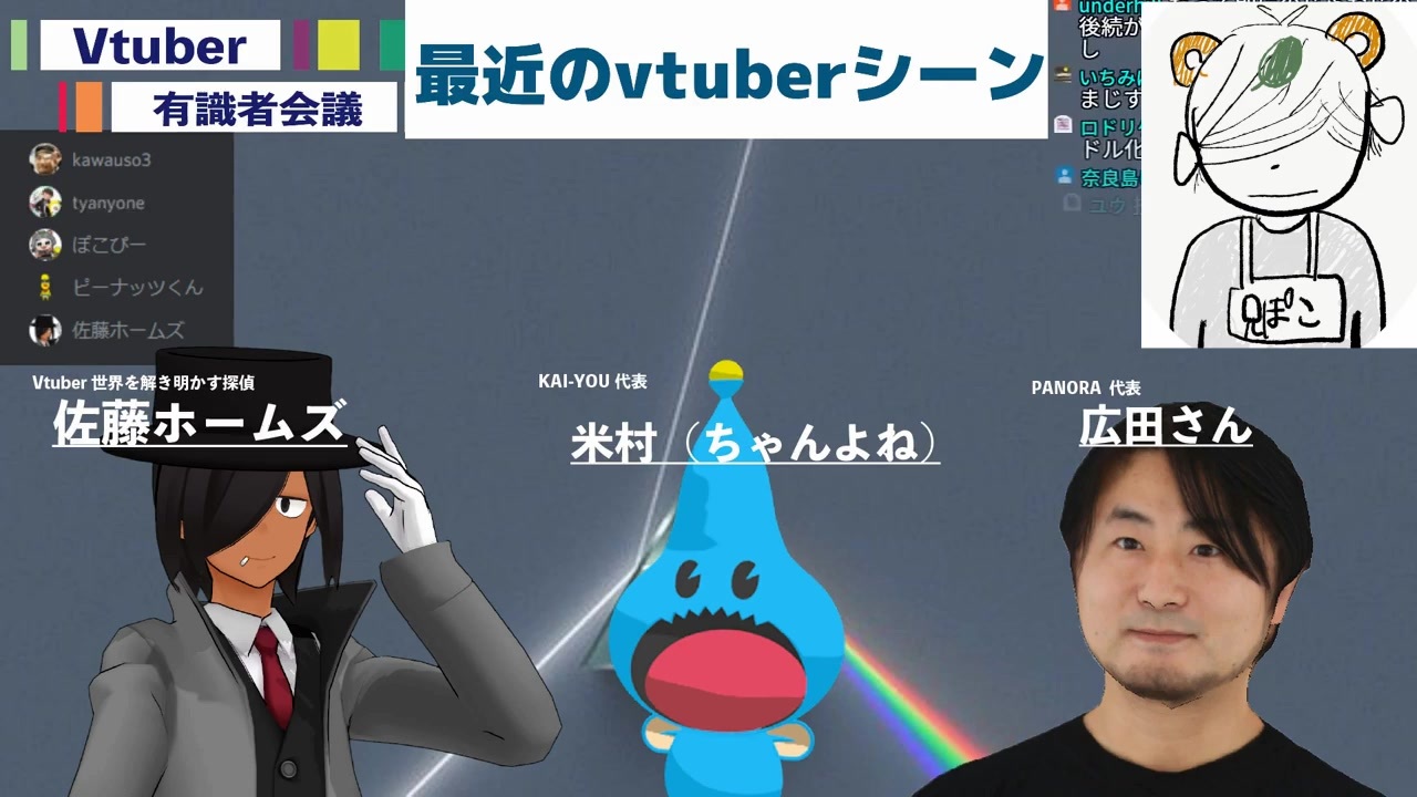 ぽんぽこ24 Vol 3 Vtuber有識者会議 アーカイブ ニコニコ動画