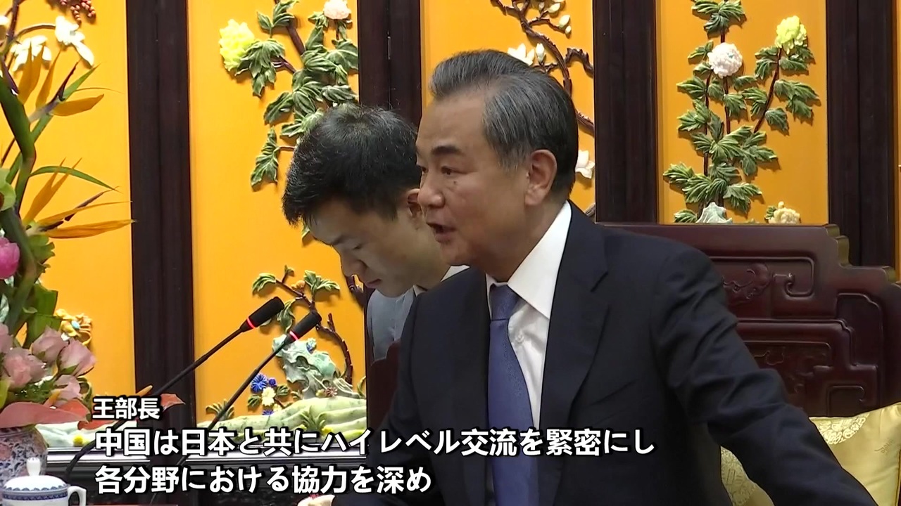 王毅外交部長、野田聖子氏ら日本の議員団と会見 - ニコニコ動画