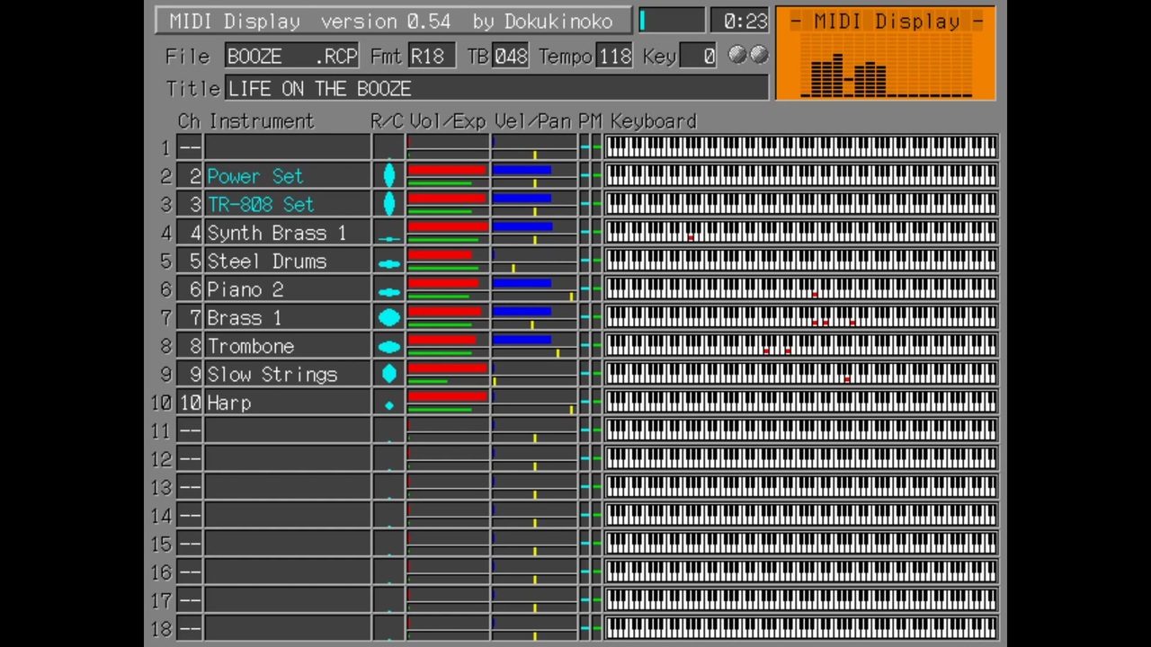 Midi Life On The Booze By あのまりあ Roland Sc 55 実機演奏 ニコニコ動画