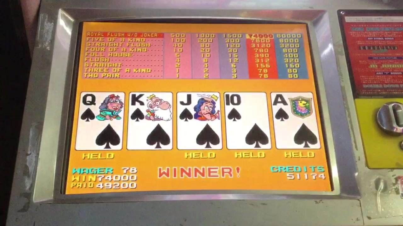 メダルゲーム Sigma マルチポーカー レイズドロー ロイヤルストレートフラッシュとストレートフラッシュ ニコニコ動画