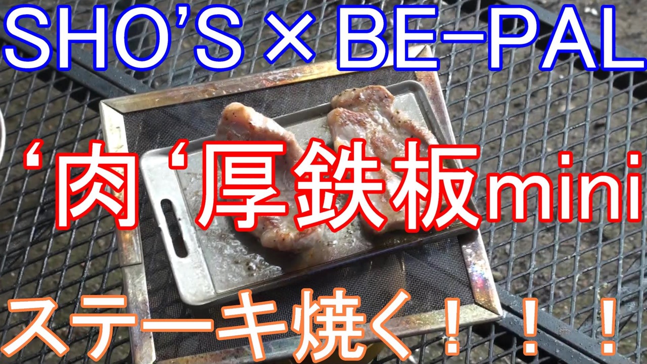 Sho S ビーパル 特別付録 肉厚鉄板miniでステーキ焼く ニコニコ動画