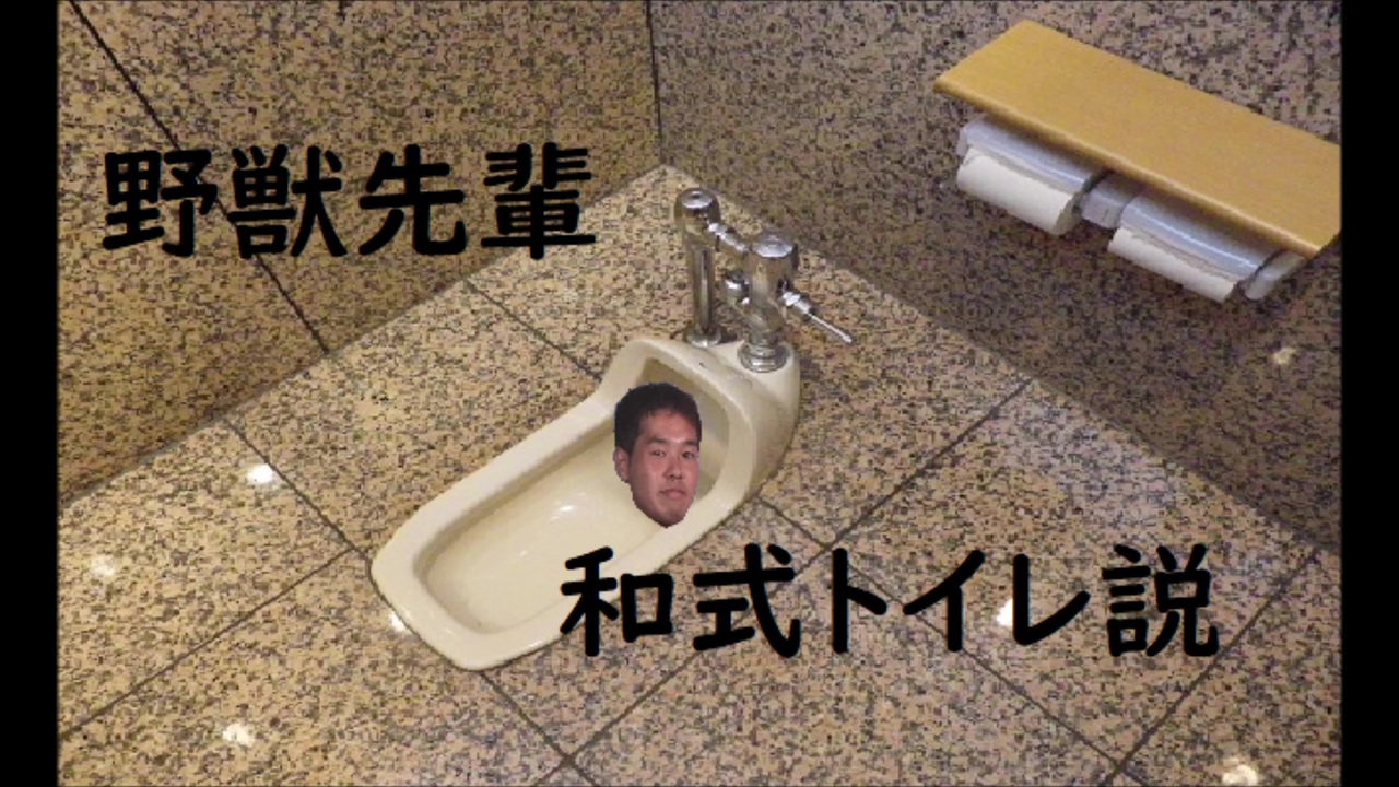 野獣先輩和式トイレ説 ニコニコ動画