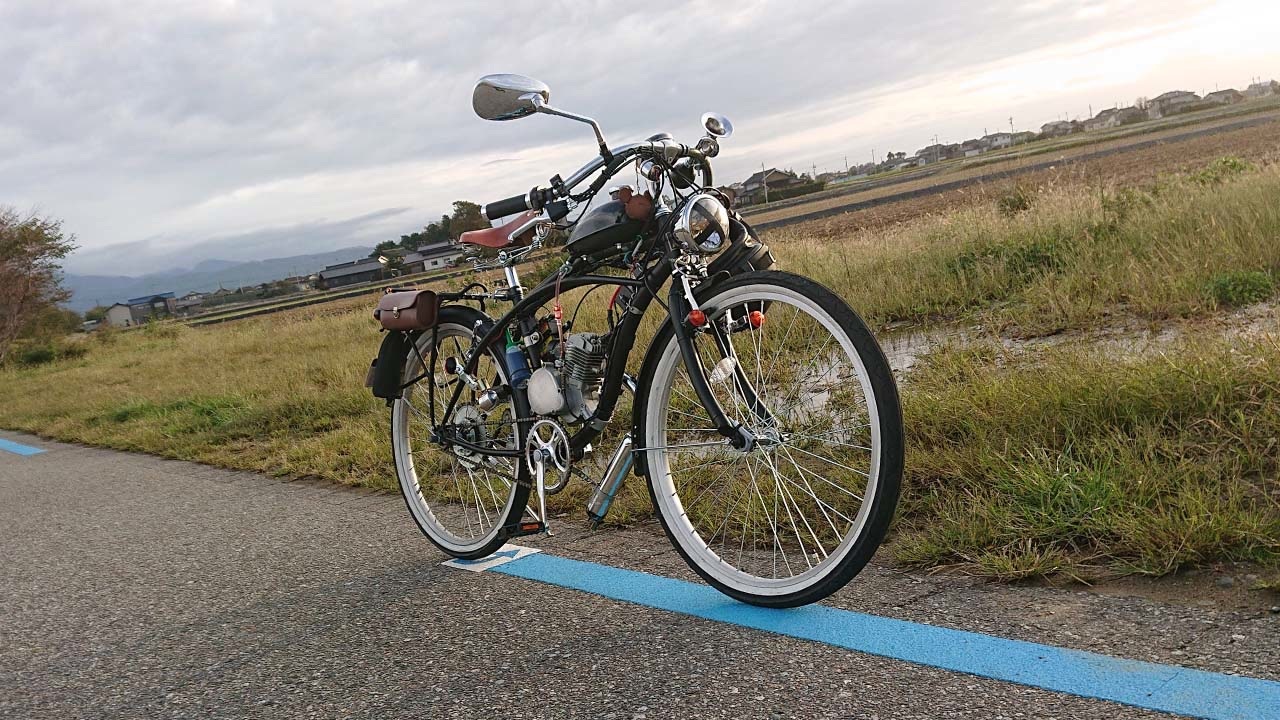 自転車バイク改良！～12Vジェネレーター追加でヘッドライト常時点灯！～ - ニコニコ動画
