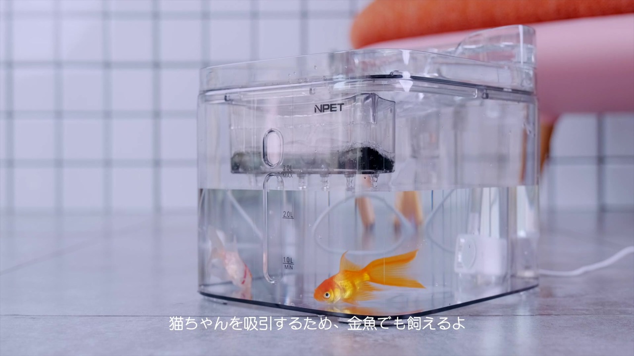 Npet ペット用自動給水器 Wf020tp 猫 水飲み器 ニコニコ動画