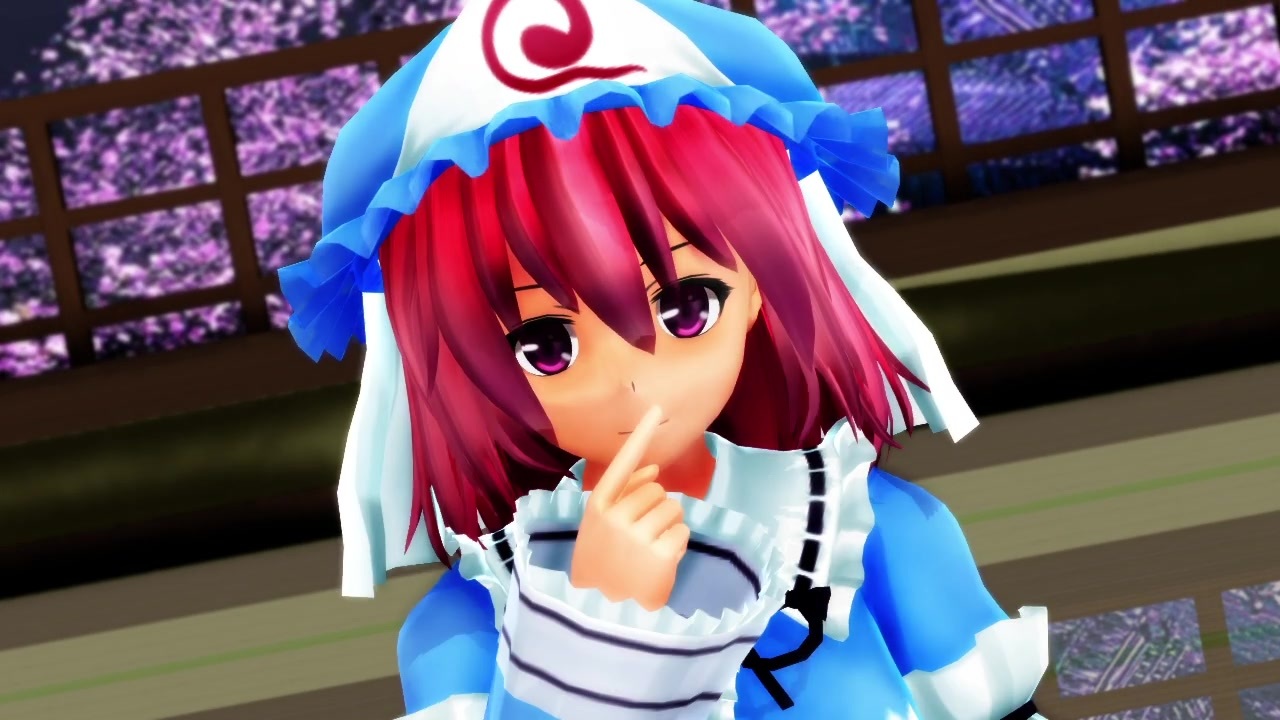 東方mmd 西園寺幽々子で極楽浄土 扇子無し ニコニコ動画