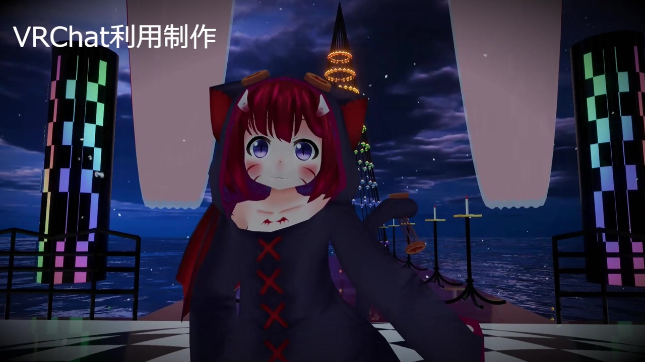 Vrchatmmd ねこます氏作 ねこま アバターでhappy Halloween踊ってみた 重音テトカヴァー音源 ニコニコ動画