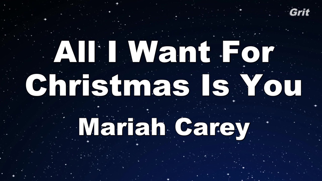 Karaoke All I Want For Christmas Is You Mariah Carey With Guide Melody ニコニコ動画