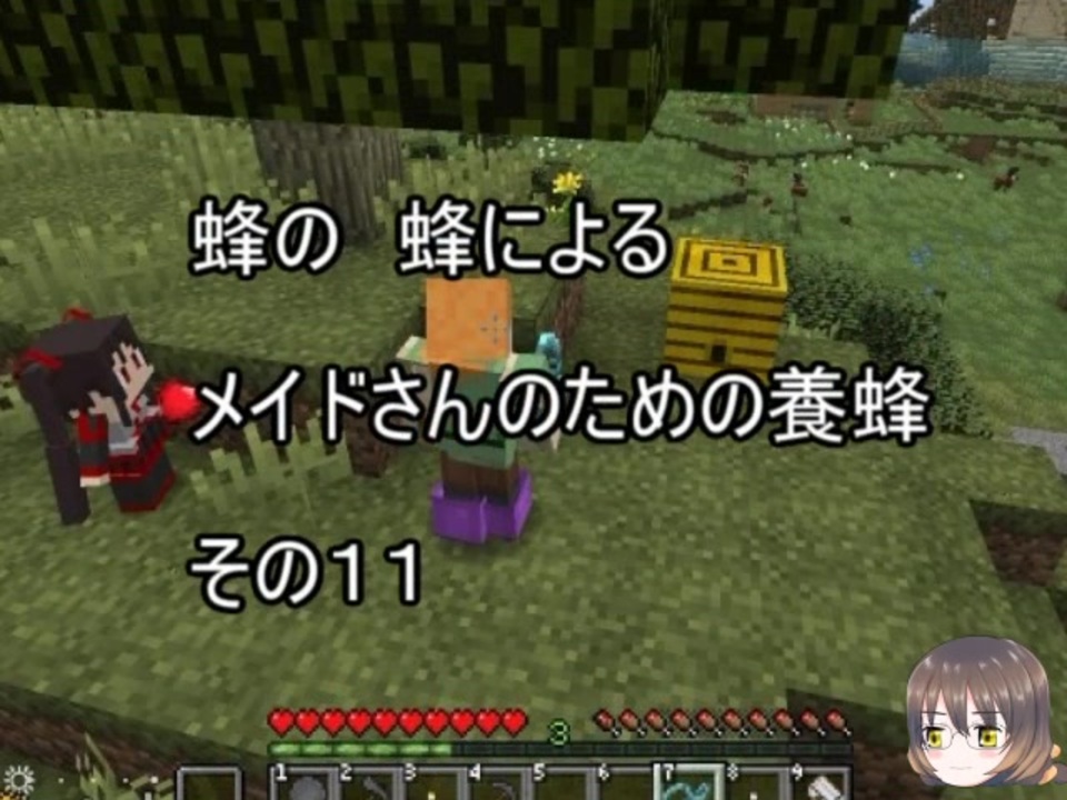 Minecraft 蜂の 蜂による メイドさんのための養蜂１１ 1 12 2 ニコニコ動画