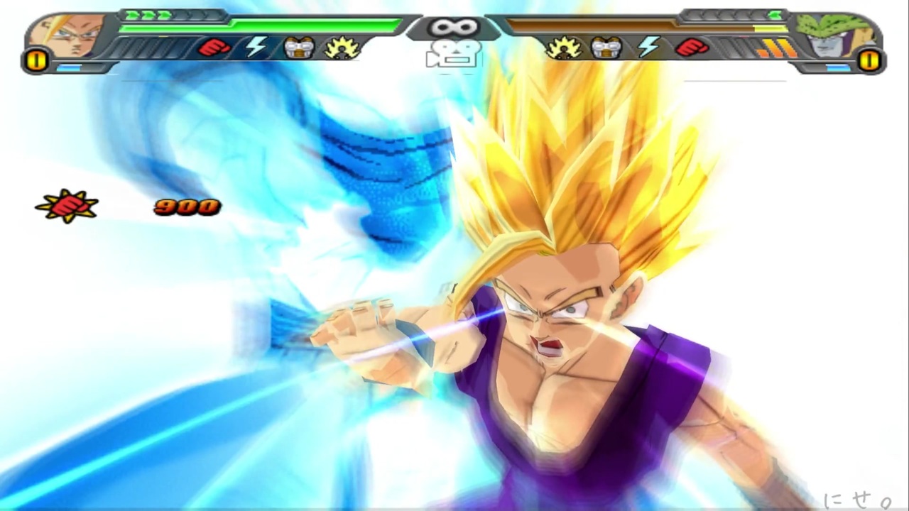 【TAS】ドラゴンボールZ Sparking! METEOR 孫悟飯(少年期)超サイヤ人 vs. 闘神セル完全体