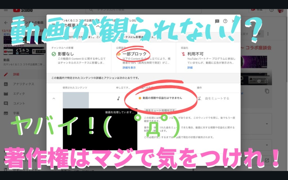 動画投稿サイトへ投稿する際の 著作権についての注意勧告 特にyoutube これからは知的財産の勉強が必須 ニコニコ動画