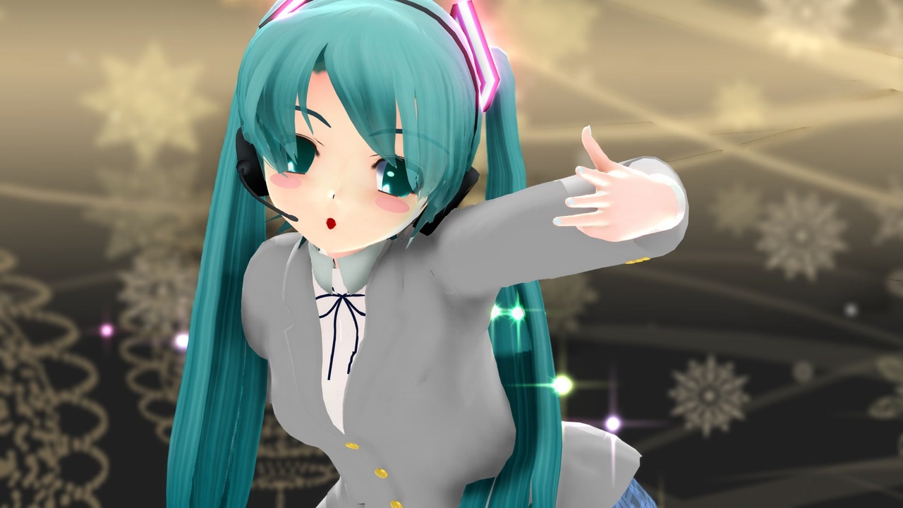 Mmd ちびミクさんで 愛言葉 らぶ式モデル誕生祭19 ニコニコ動画