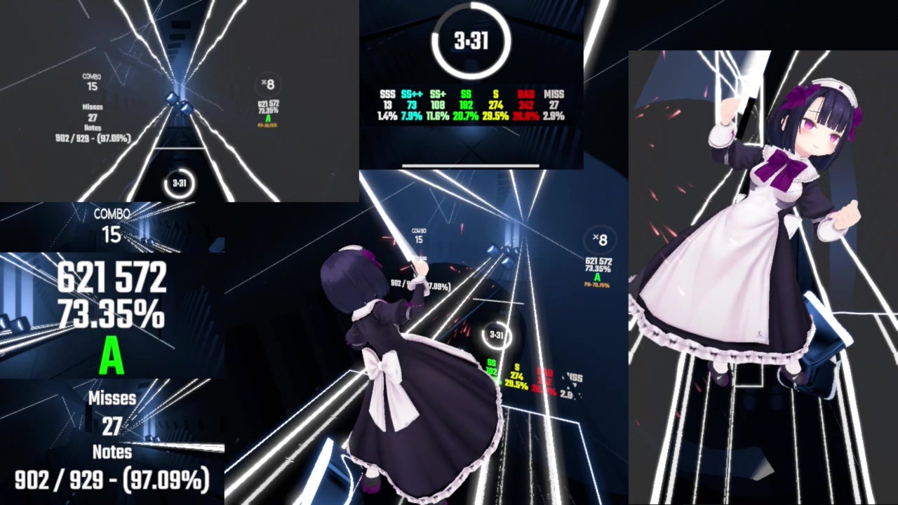 Beatsaber Ver1 6 0 テストプレイ 主にカメラアングルとアバター ニコニコ動画