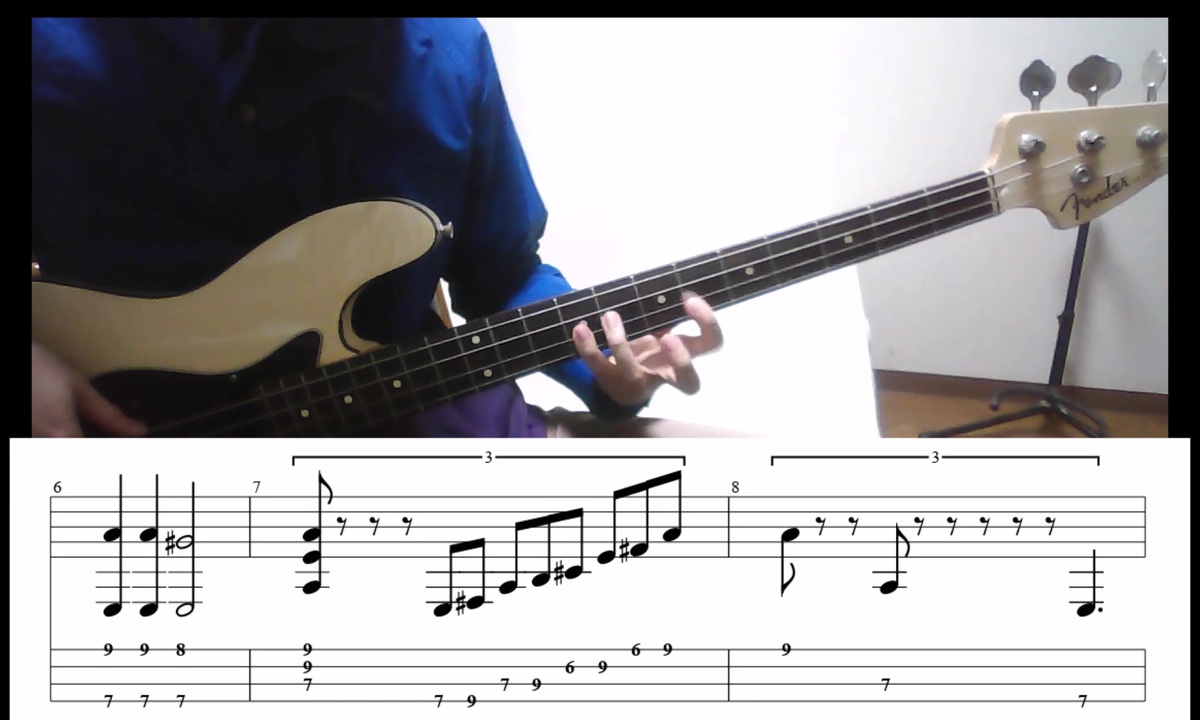 Victor Wooten Isn't She Lovely ~easy version~ with tab 【ベース