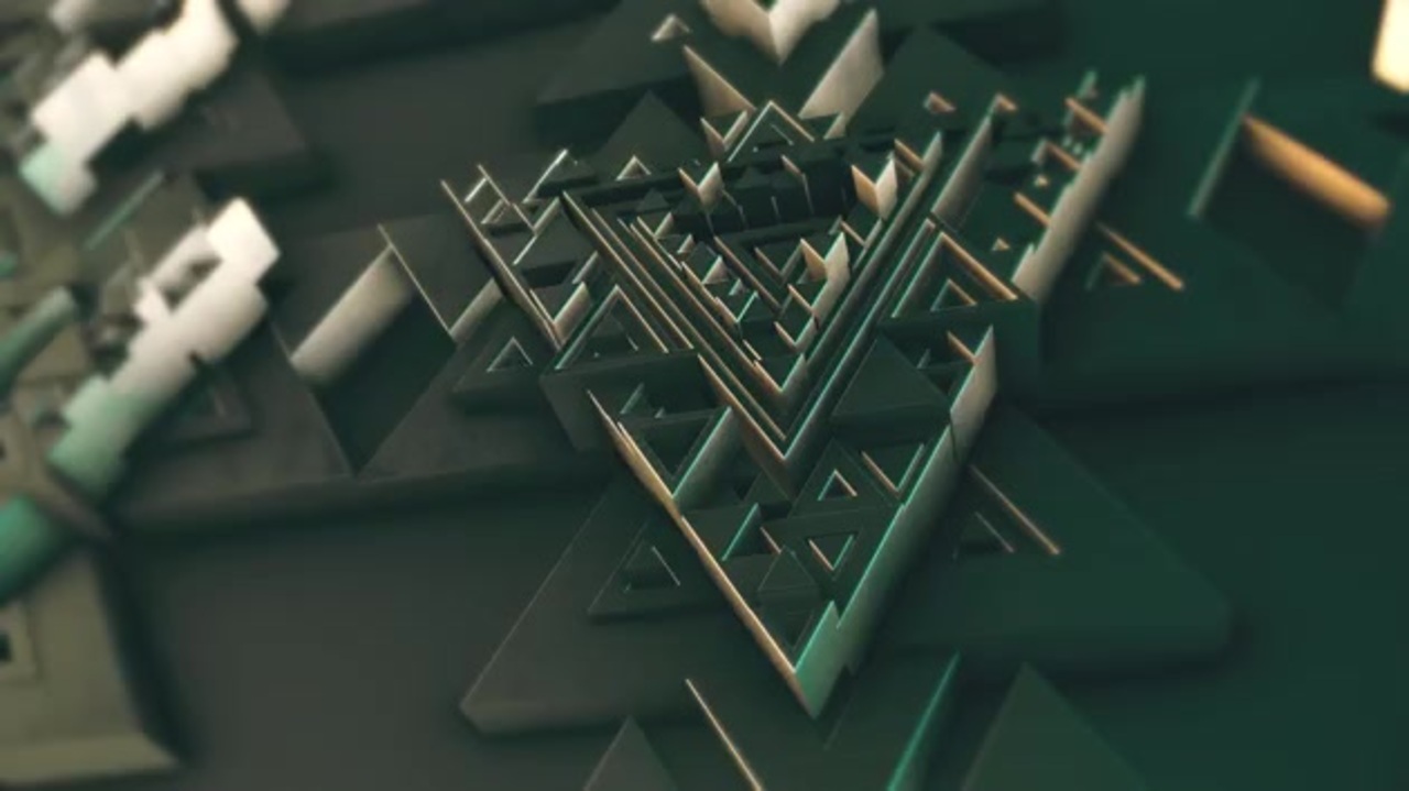 3D Aztec Triangle Design Motion Graphic In 4K 阿部寛憲 - ニコニコ