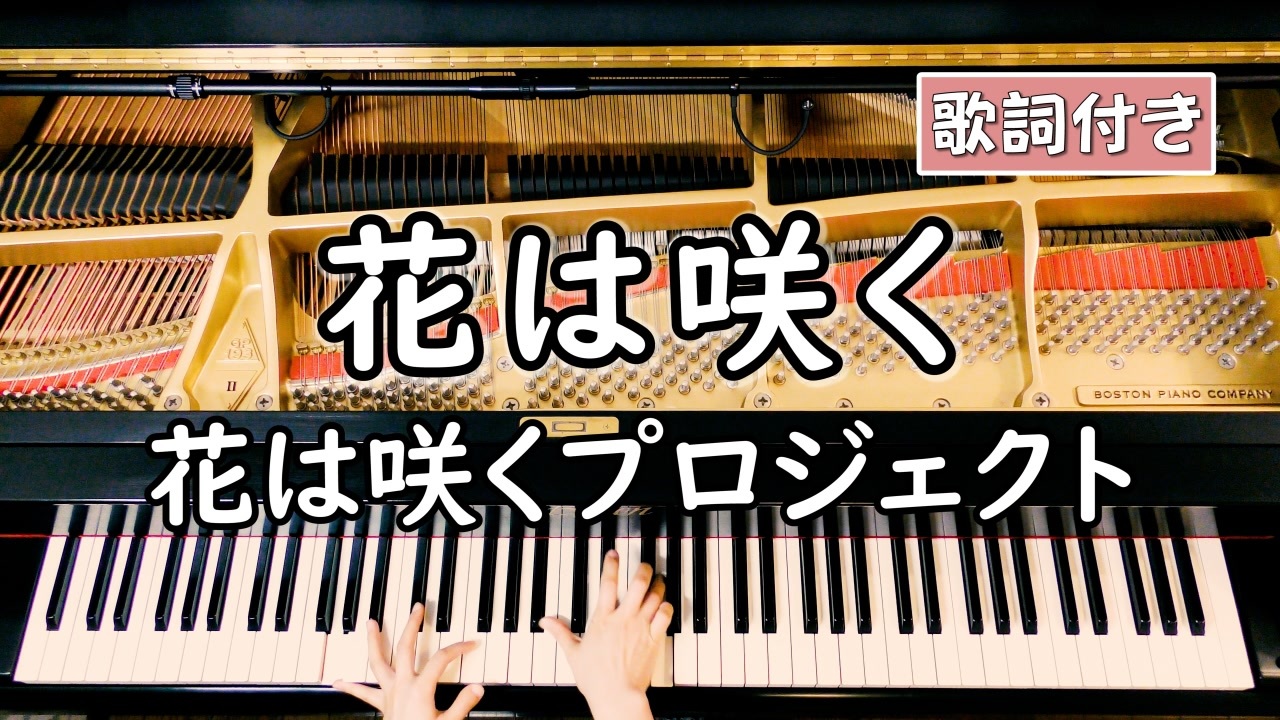 歌詞付き 花は咲くプロジェクト 花は咲く ピアノカバー ソロ上級 弾いてみた 東日本大震災 復興支援ソング ニコニコ動画