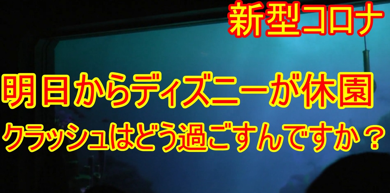 新型コロナ 明日からディズニーが休園ですが クラッシュはどう過ごすんですか タートルトーク 東京ディズニーシー ニコニコ動画