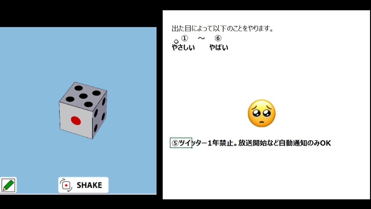 ニコ生アーカイブ サイコロ振るだけでツイッター1年間禁止になった人 ニコニコ動画