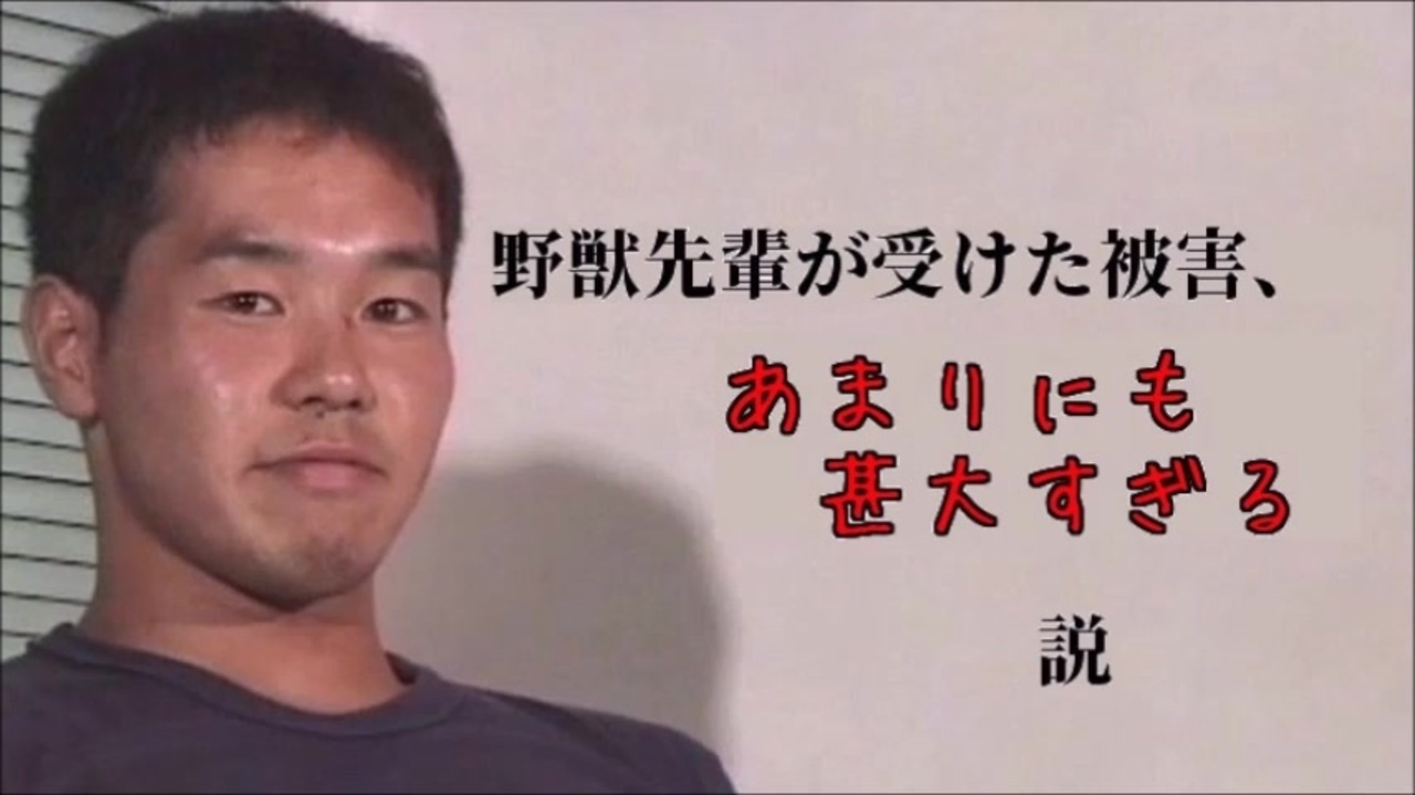 野獣先輩が受けた被害 あまりにも甚大すぎる説 ニコニコ動画