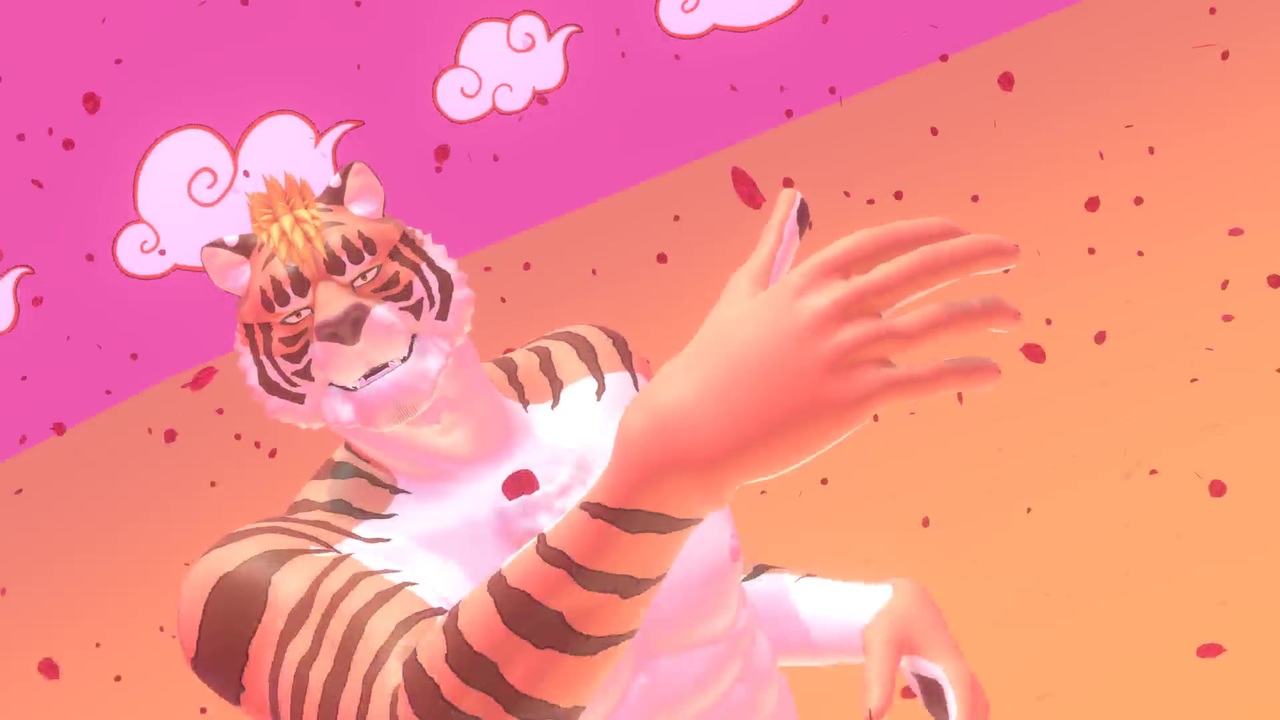 Blenderでmmd ラーメン狼とカレー虎 カレー虎で A Ddiction ニコニコ動画