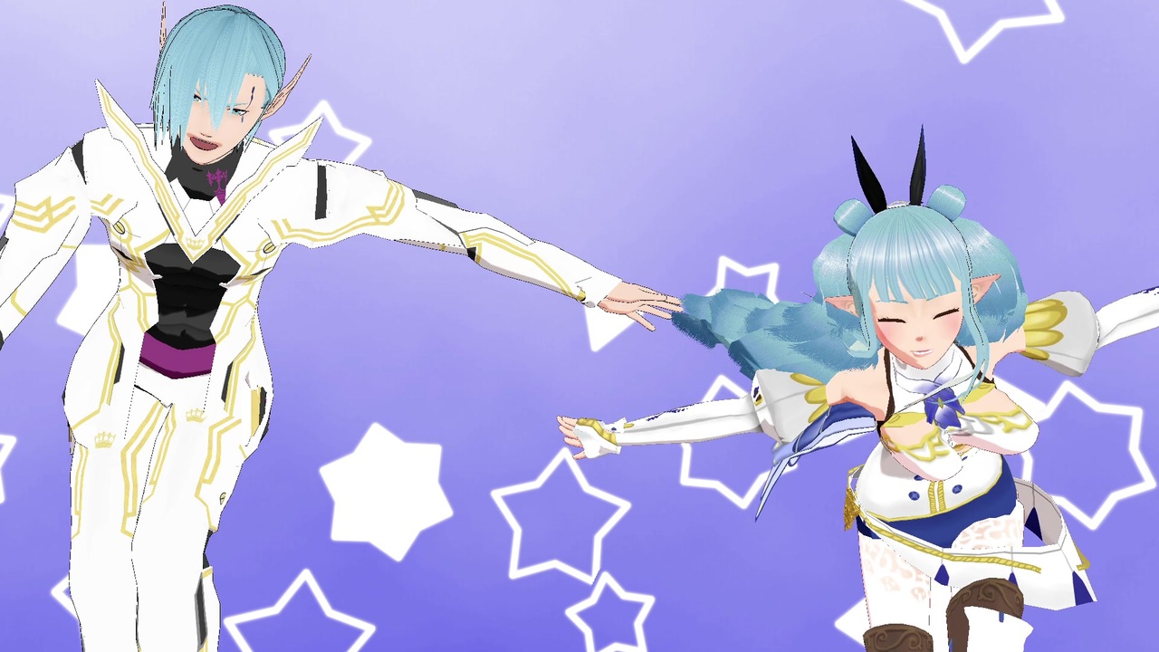 【MMD】ハリエットとルーサーでとんとんまーえ【PSO2】 - ニコニコ動画