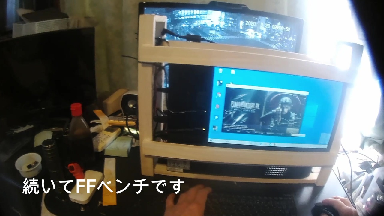 ﾃﾞｽｸﾄｯﾌﾟﾍﾞｰｽの】汚部屋住みのおっさんがテスト動画上げてみた【ﾓﾊﾞｲﾙPC】 - ニコニコ動画