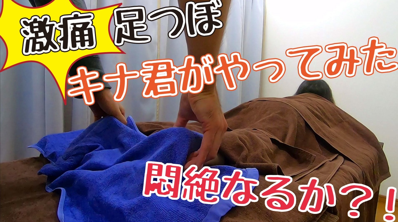 激痛足つぼマッサージをキナ君がやってみた 気持ちいいマッサージ整体施術も最後に ニコニコ動画