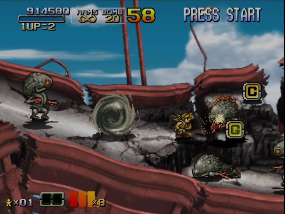 TASさんの休日 メタルスラッグ6 18:52.17 Metal slug 6 PS2 in 18