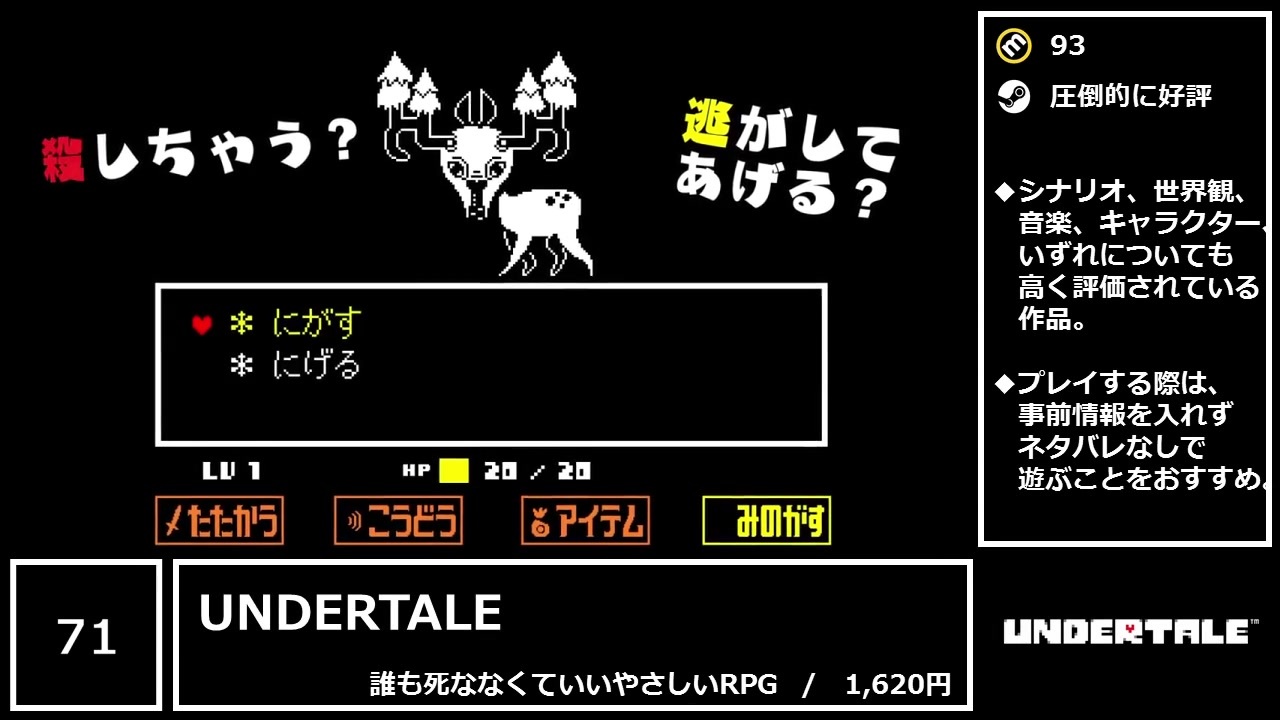 Switch 15分で 半分 わかる高評価 おすすめdlゲー71選 後編 ニコニコ動画