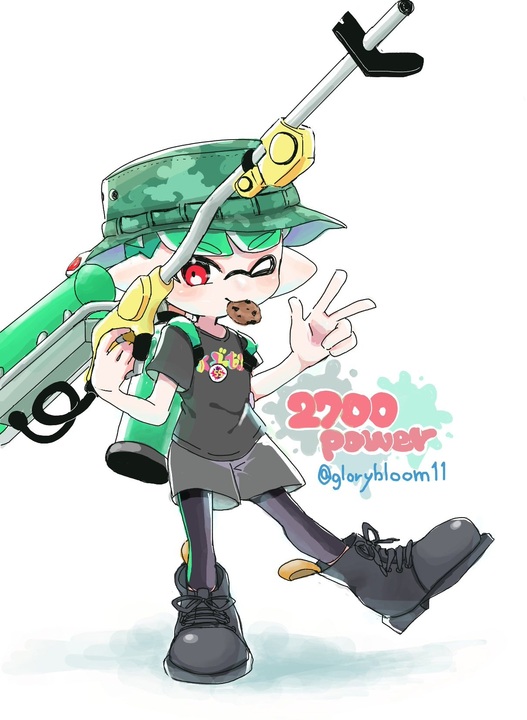 かっこいい チャージャー スプラトゥーン イラスト 飛び込む