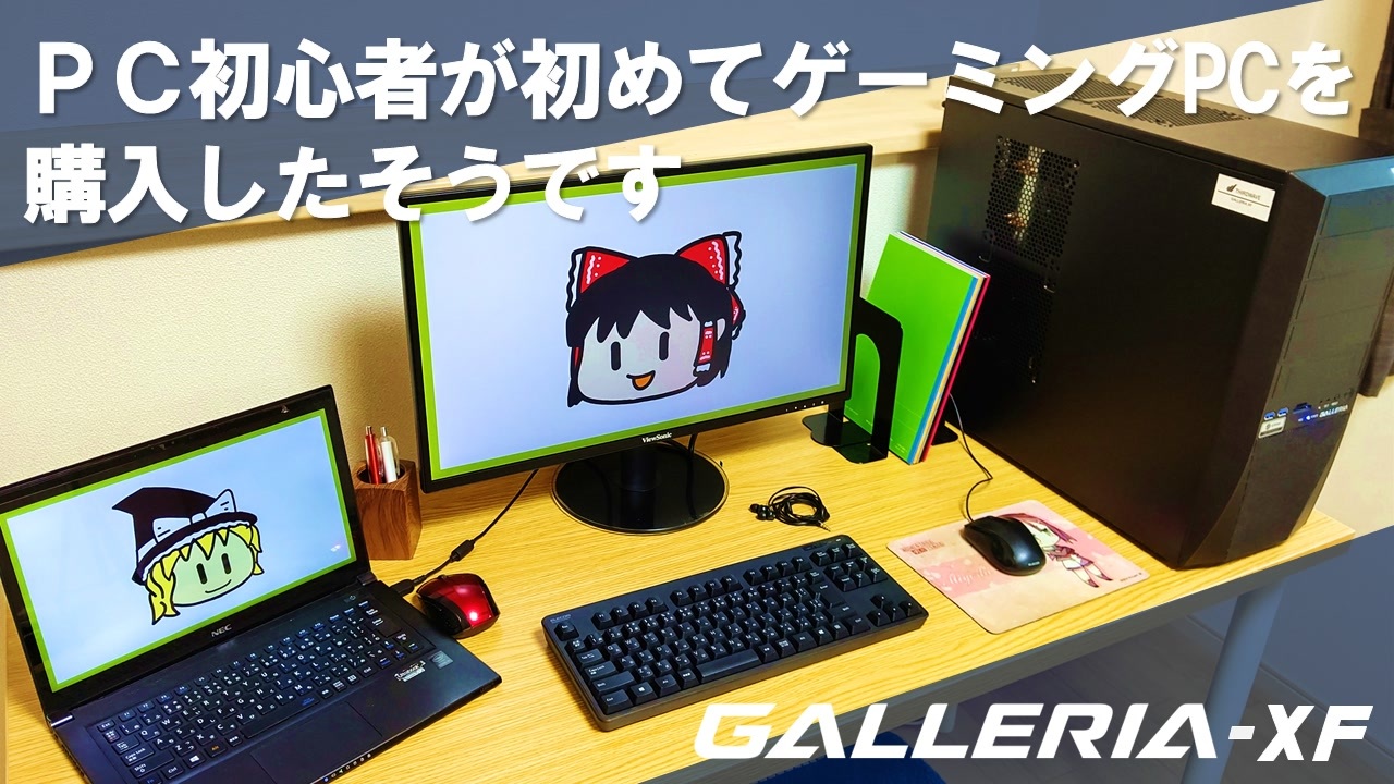 Pc初心者が初めてゲーミングpcを購入したそうです Galleria Xf ニコニコ動画