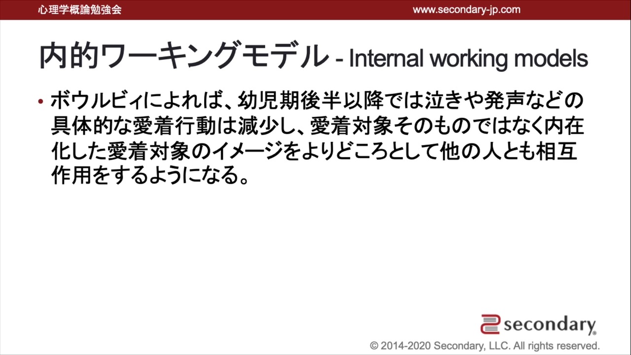 内的ワーキングモデルとは何ですか？