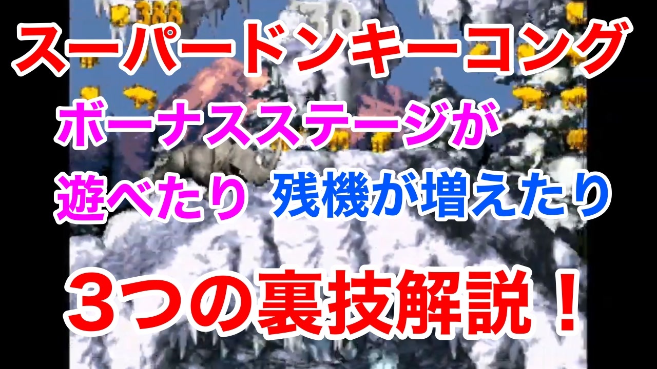 スーパードンキーコング 3つの裏技でドンキーコングを遊びつくせ