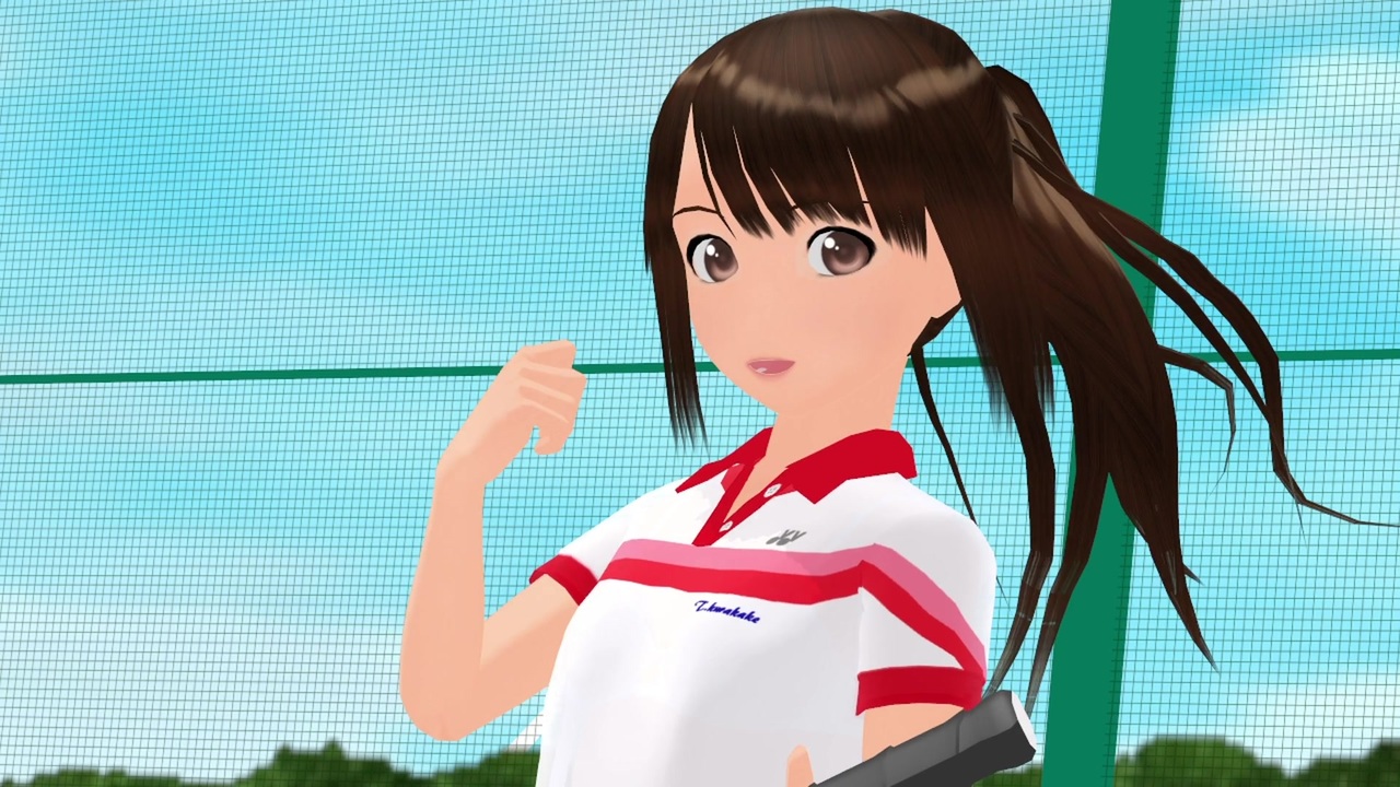 Mmd テニスウェアのてとらさんで 君色に染まる 背景改修版 ニコニコ動画