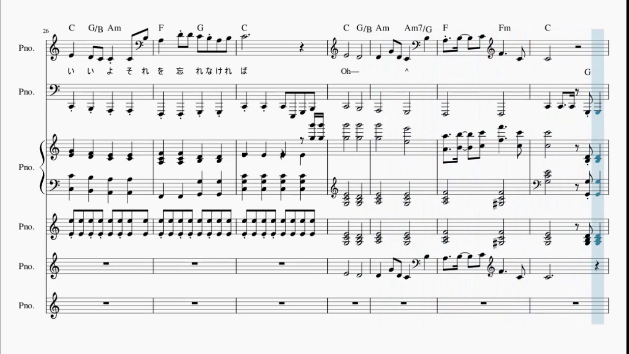 ピアノ ｃ 楽譜 それが大事 大事manブラザーズバンド Offvocal 歌詞 あり ガイドメロディーなし ニコニコ動画
