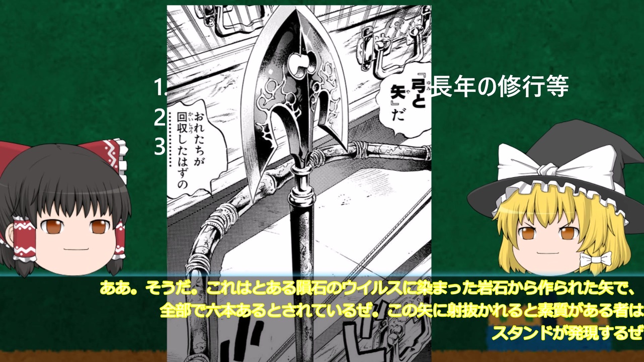 ゆっくり解説 ゆっくり学ぶジョジョの奇妙な冒険 その 前編 スタンド ニコニコ動画