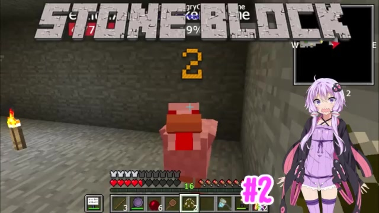 Minecraft モグラゆかりの地下生活 Prat2 Stone Block2 ニコニコ動画