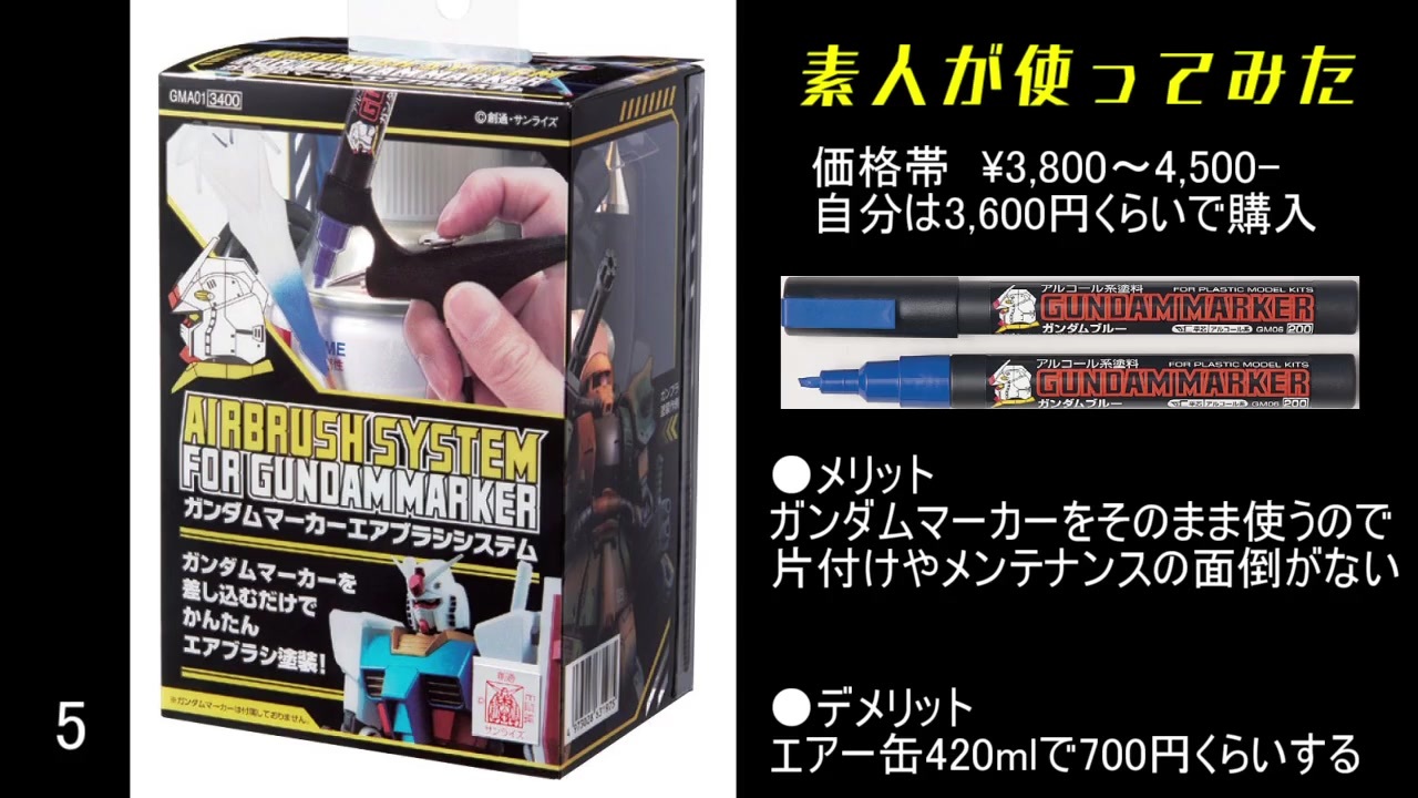 Gsiクレオス ガンダムマーカーエアブラシシステムを使ってみた ニコニコ動画