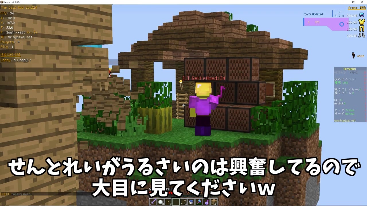 人気の Hypixel 動画 66本 ニコニコ動画