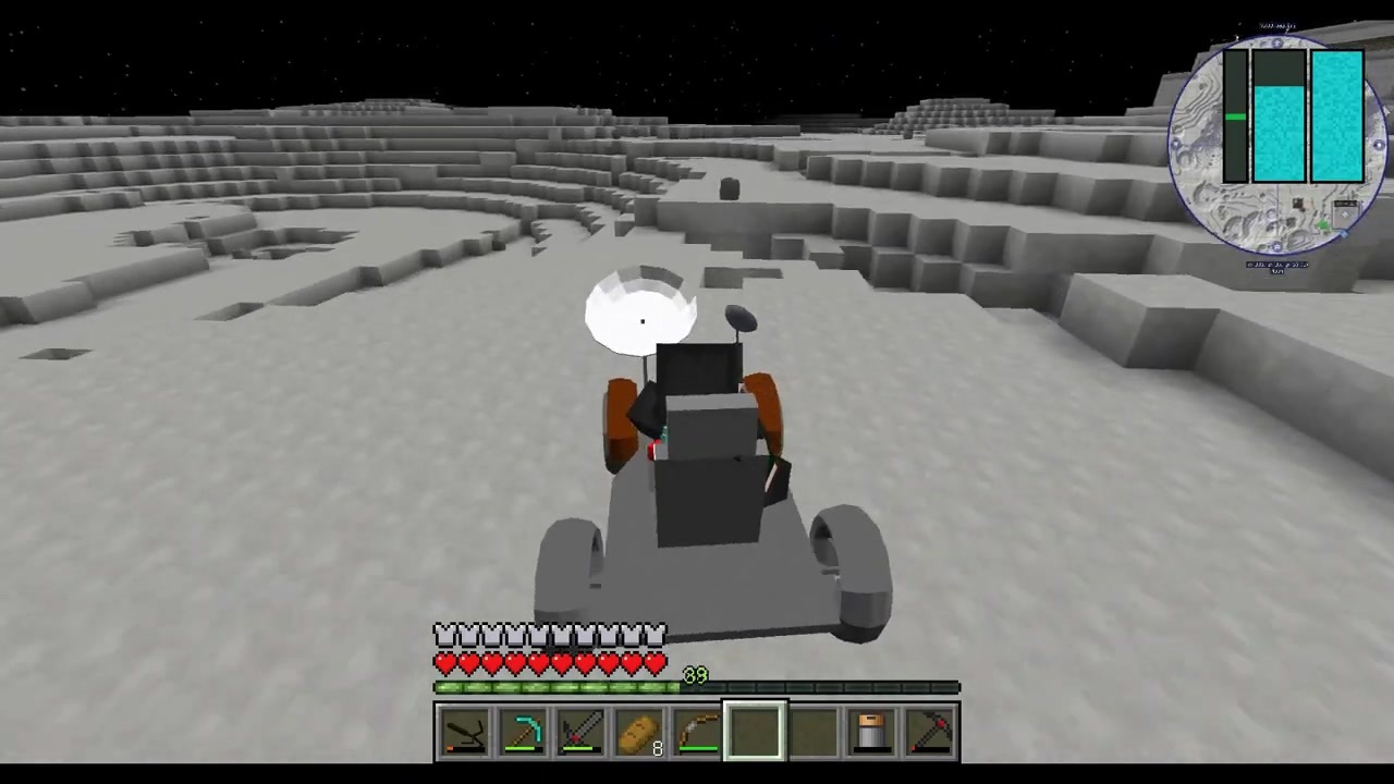 マイクラ 宇宙 ムーンバギーもできたし ドライブでもしようかと思ったらまさかの事態に Part16 ニコニコ動画