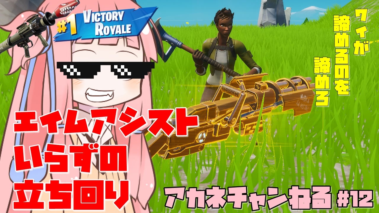 フォートナイト エイムアシスト関係ない編成でやったらァ Voiceroid実況 Fortnite アカネチャンねる 12 ニコニコ動画