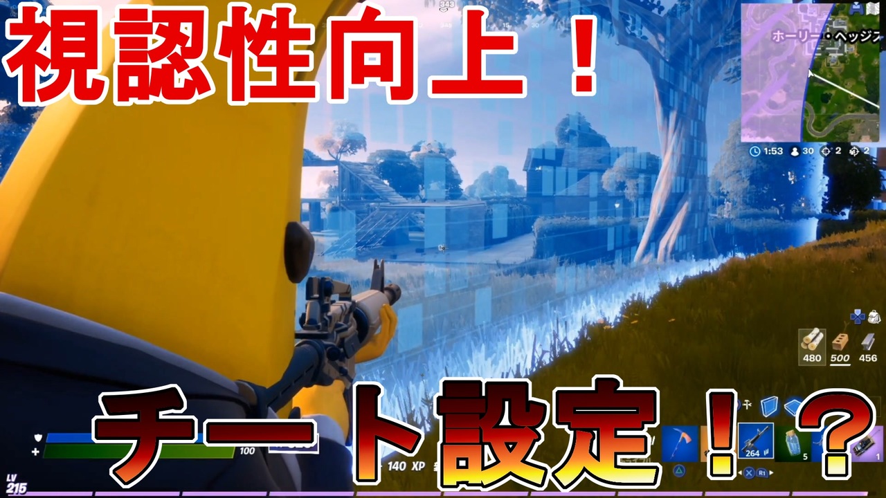 ストームの中の敵を丸裸にする そんなチート級の設定があるんですよ フォートナイト Fortnite ニコニコ動画