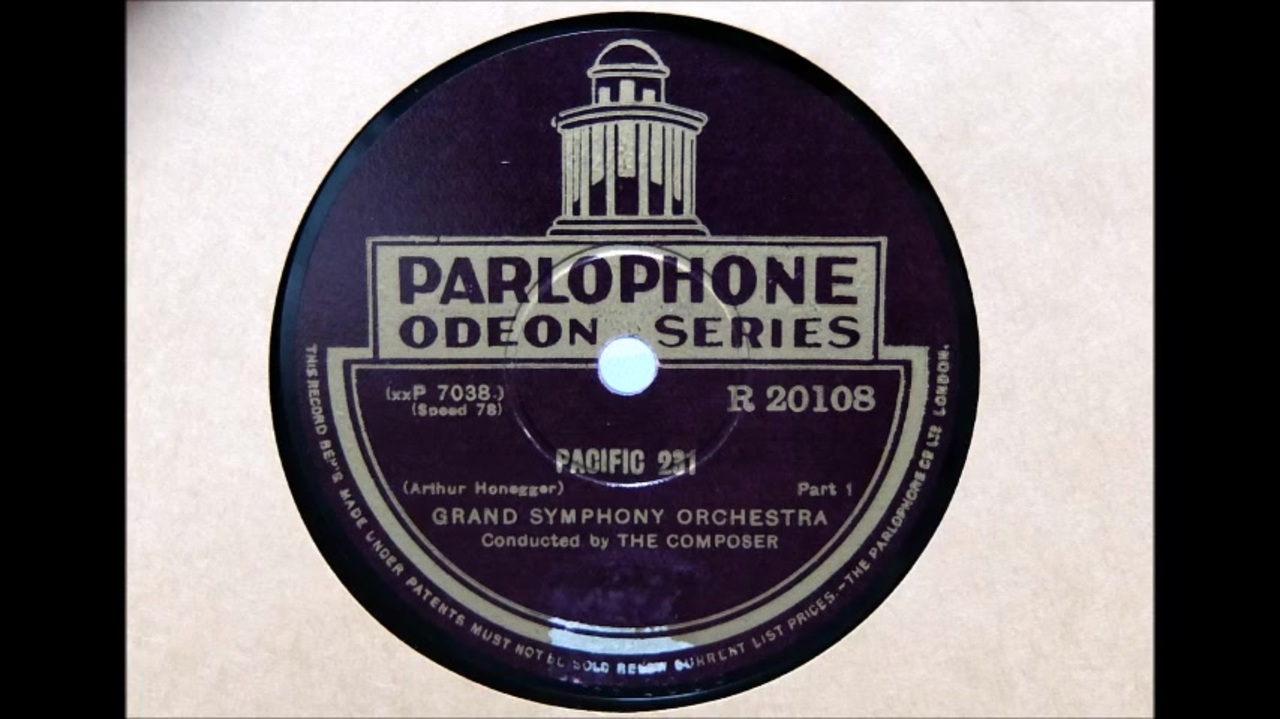 オネゲル 交響的運動「パシフィック231」自作自演盤 ニコニコ動画