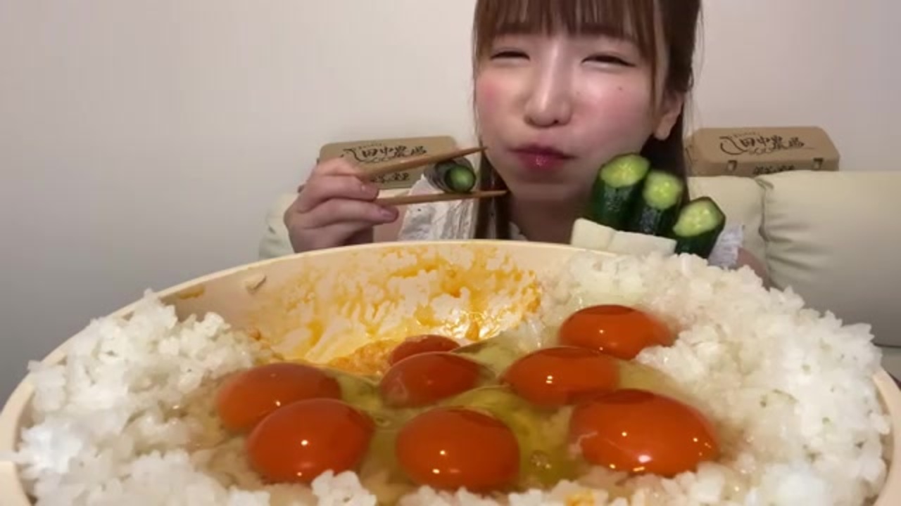 大食い 卵掛け御飯 ニコニコ動画