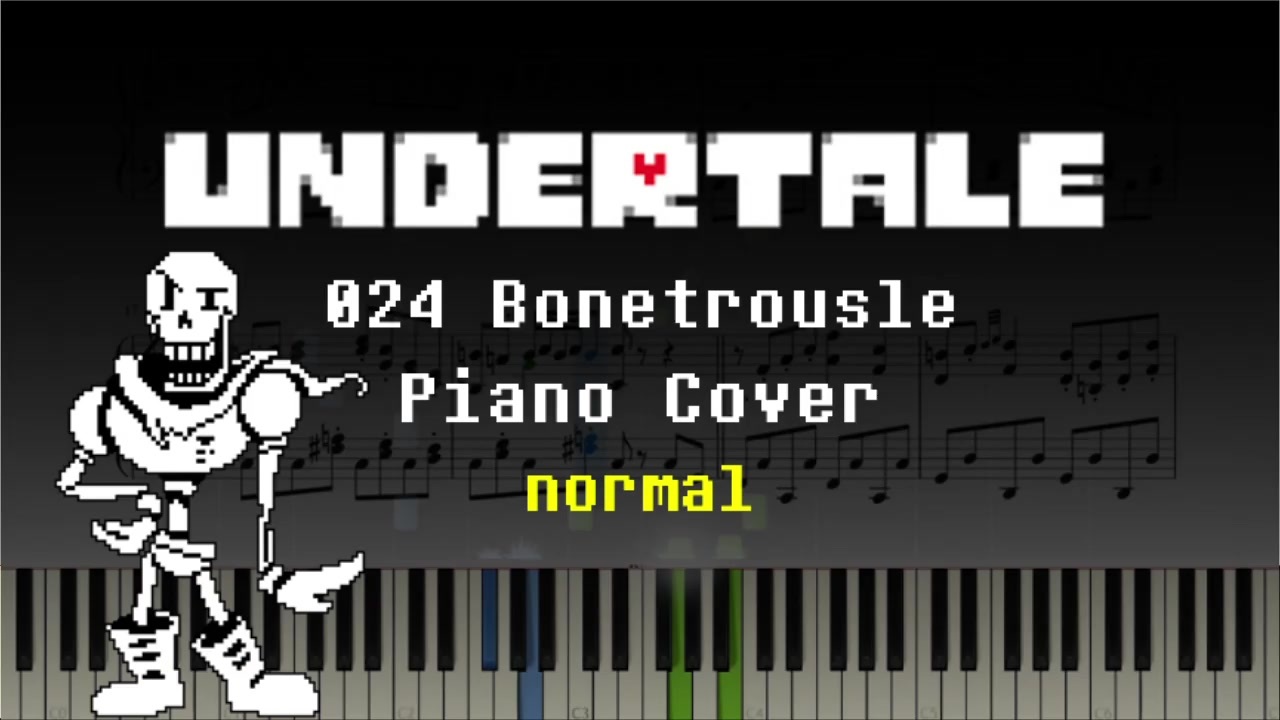 Undertale 024 Bonetrousle ピアノ ニコニコ動画