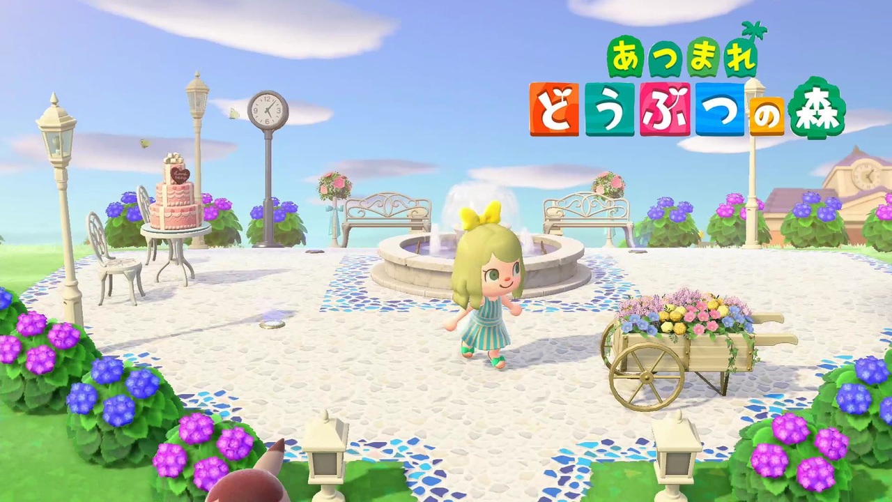 あつ森 初夏を感じる噴水広場の作り方 Animal Crossing ニコニコ動画