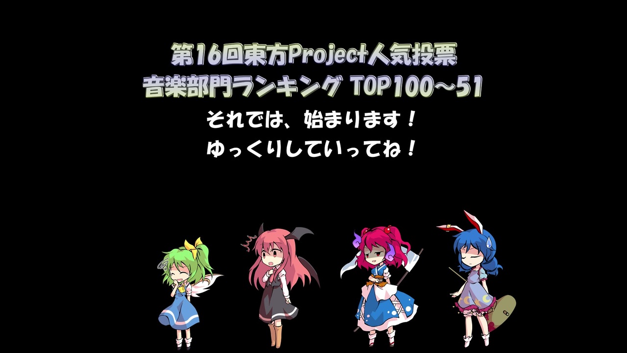 人気の 第16回東方project人気投票 動画 78本 ニコニコ動画