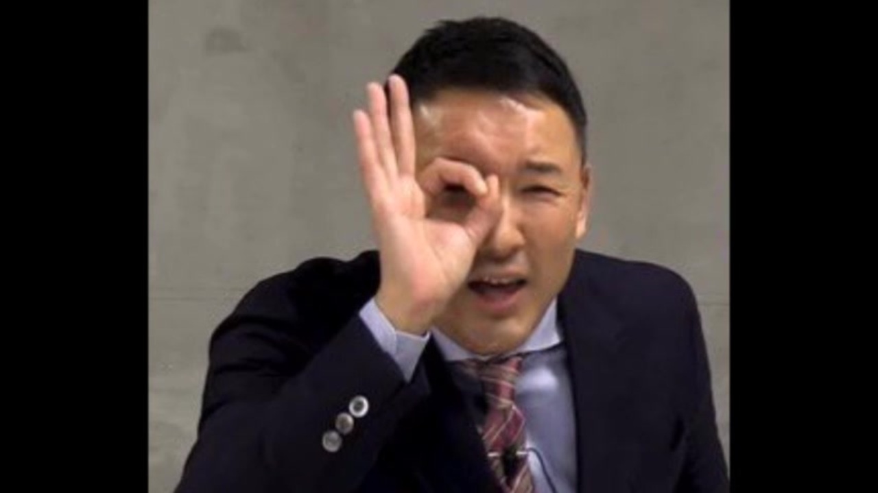 山本太郎が コルナサインと６６６okポーズ ニコニコ動画